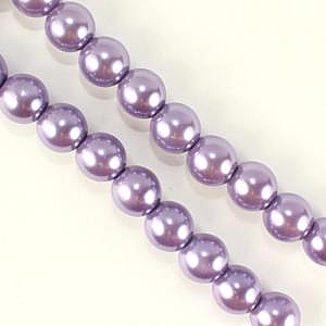 10mm Glass Pearl - Lilac